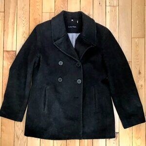 Calvin Klein Women's Blazer Coat size 12 Black Gray